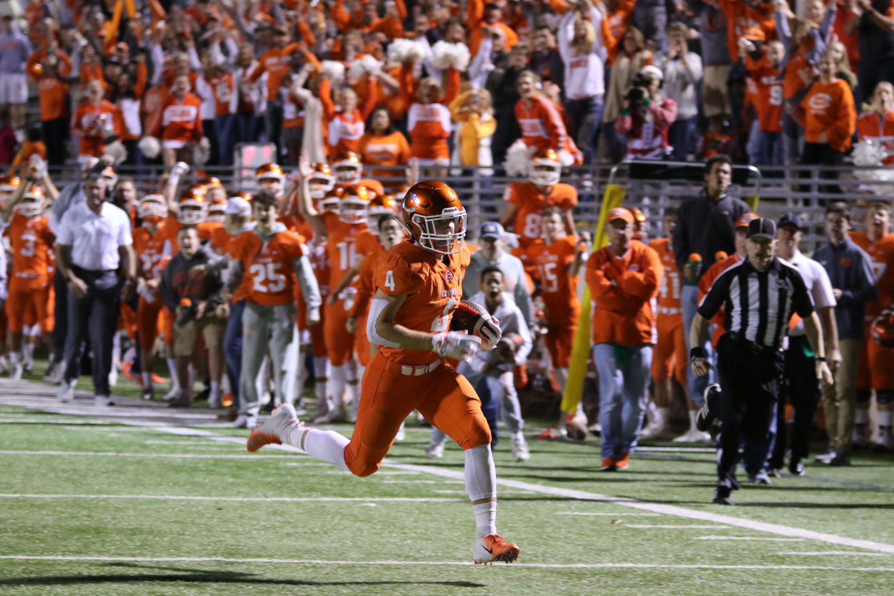 Celina senior running back Logan Point
